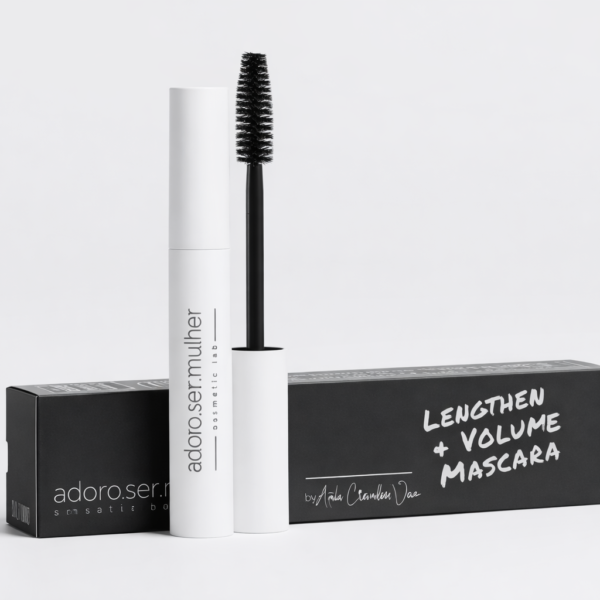 🖤 Máscara Alongadora & Volumizadora com Péptidos – Preto Intenso
