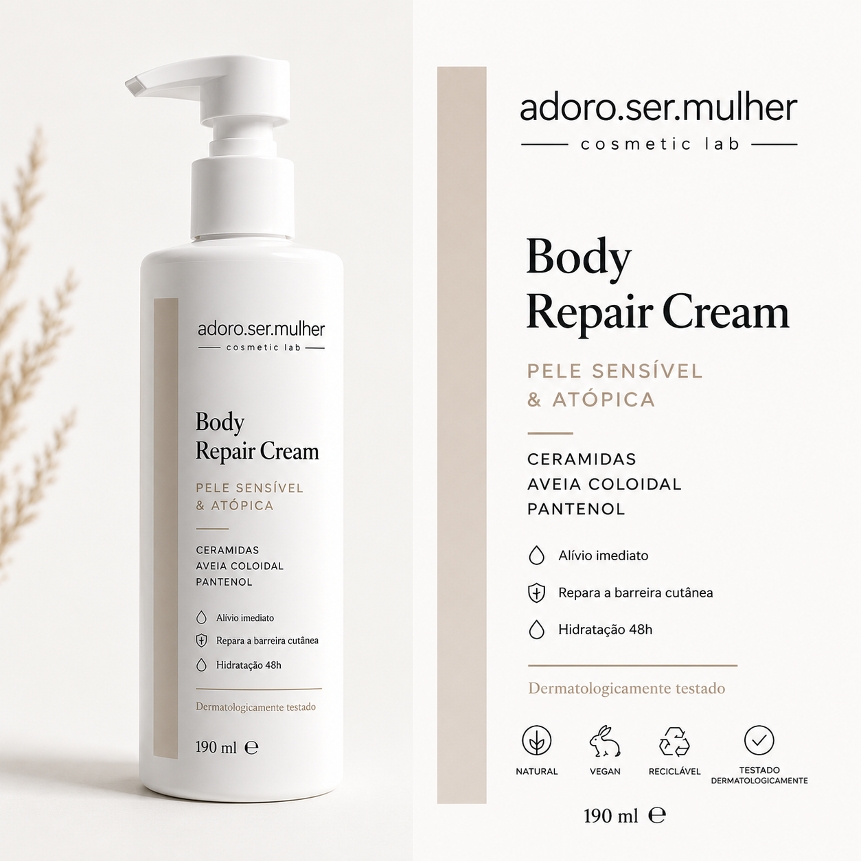 Creme Corpo Pele Sensível e Atópica | Hidratação Profunda Natural - Image 4