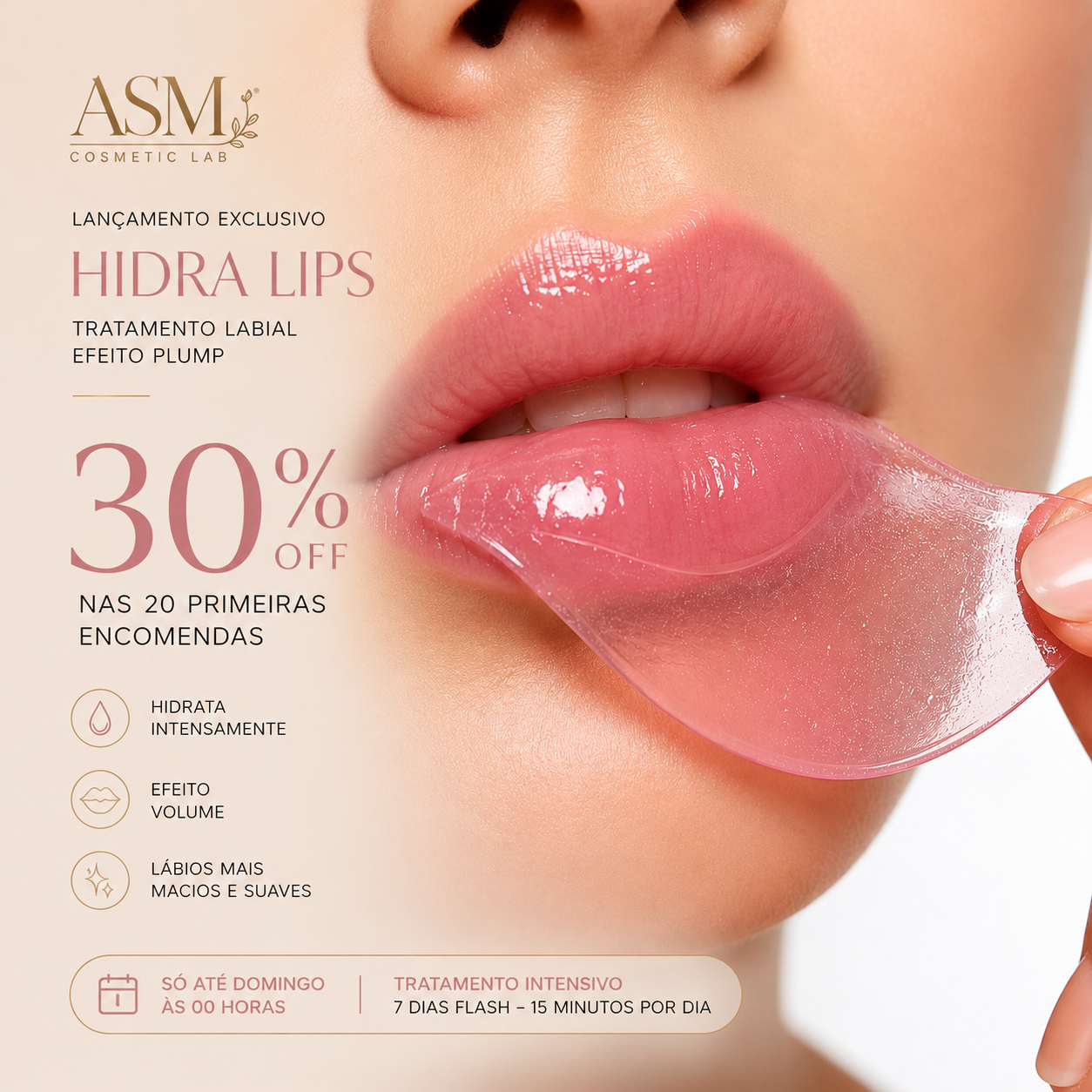 Hidra Lips – Máscara Labial com Ácido Hialurónico | Efeito Plump 7 Dias - Image 4