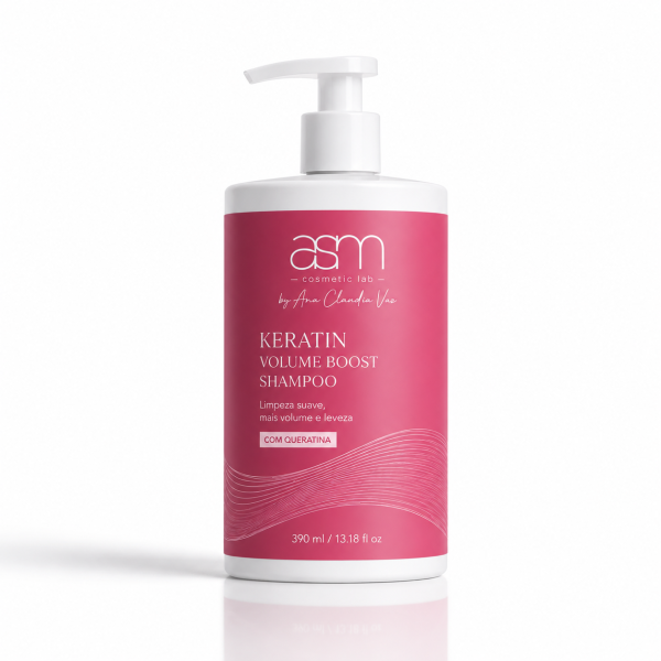 Champô Keratina Volume Boost 390ml – Cabelo com mais corpo e vitalidade