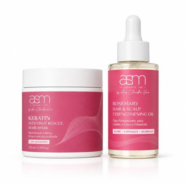 Duo Keratin Intensive Rescue + Rosemary Strengthening Oil